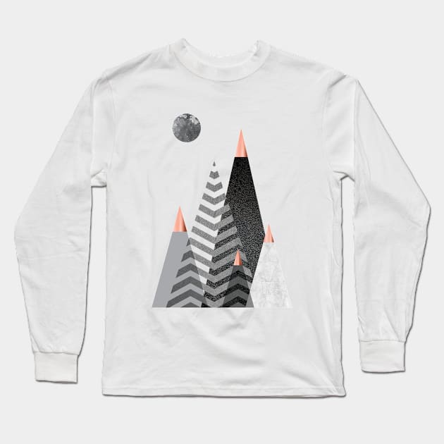 Nordic Mountains Long Sleeve T-Shirt by UrbanEpiphany